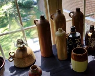 brownware, jugs bottles...