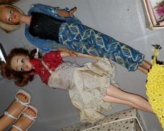 vintage Barbie dolls