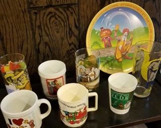 vintage cups and glasses