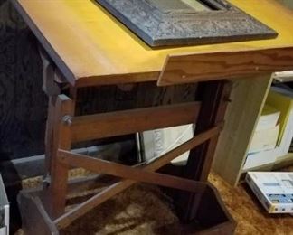 vintage drafting table
