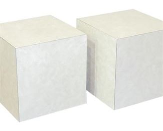 3. Pair of Cube Side Tables