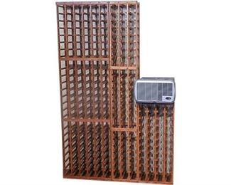 40. Modular Wooden Wine Racks Wine Cooling System
