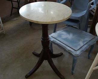 Pedestal Marble top table 