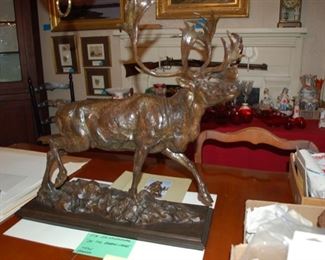 TIM SHINABARGAR, "ON THE BARREN LANDS", 25/35, BRONZE
