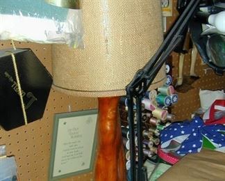 Mid Century Cypress Knee Lamp