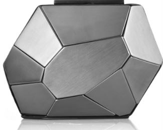 Herve Leger - Metallic Iron Minaudiere Clutch