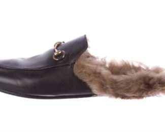 Gucci - Leather Mules, Size 39