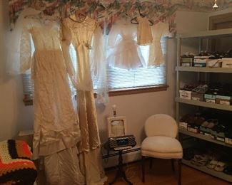 Vintage wedding dresses and communion dress