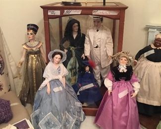 Cleopatra along with more of the “Gone with the Wind” dolls