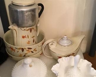 Jewel Tea bowls, coffee pot, tea pot and more!