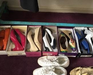 Lots of shoes - some never worn - sizes 9M & 10M