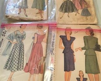 Vintage patterns - over 50 - each put in individual bag to safeguard 