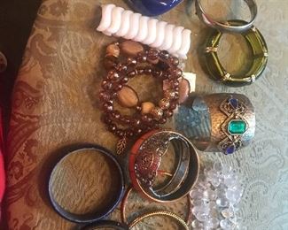 Costume Jewelry - some of the bracelets
