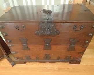 ASIAN CHEST / WITH UNIQUE LOCK / AND HARDWARE