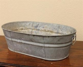 Galvanized tub