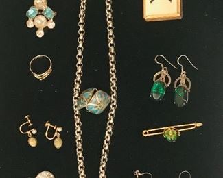 nice Victorian jewelry through Jean's collection many pieces from her grandmother