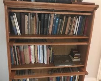 oak lawyer's cases and books on book making, binding and all things books