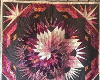 large mosaic quilt/hanging by Jean