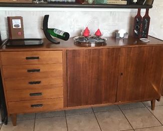 mid century teak cabinet