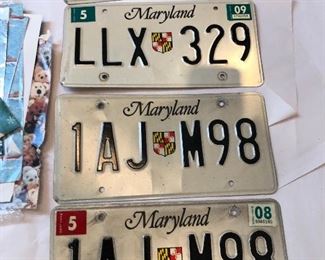 Older plates $3 each
