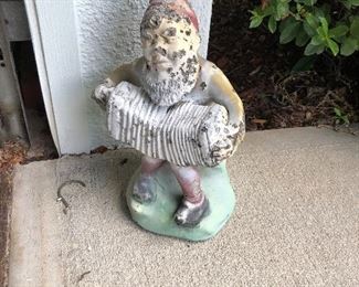 Very old Concrete garden gnome $20 sold