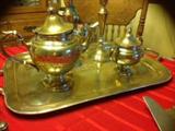 Signed Sterling Silver Tea Set