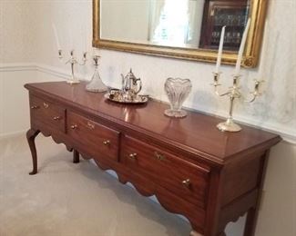 Henkel Harris Sideboard...gold frame mirror