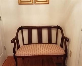 Antique restored settee