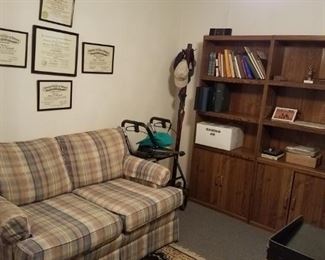 Office bookcase and loveseat