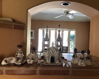 SW ceramic nativity set