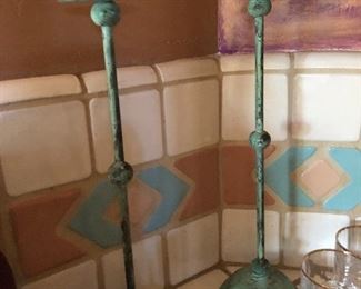 Copper candle sticks
