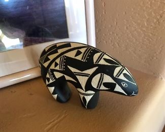 Acoma pottery - bear