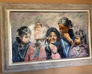 Beautiful large original art by Leslie B Demille