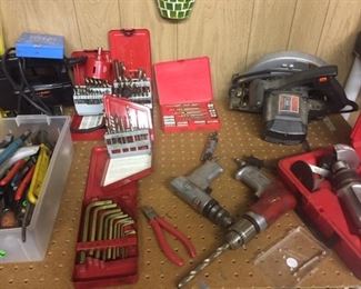 Mechanic’s tools , Craftsman tools, lots of tools.
