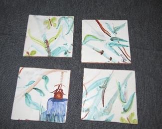 HAND PAINTED TILES.