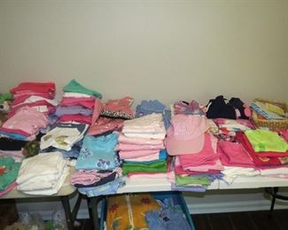 KIDS' CLOTHES.  6 MONTH ON UP.  MANY ARE BRAND NEW.