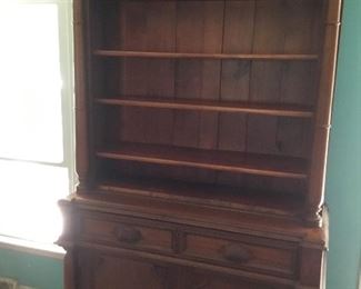 Antique step back cupboard