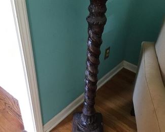 Barley twist candle stand