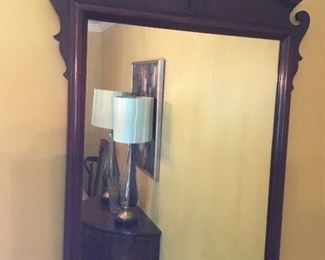 A pair of chippendale mirrors