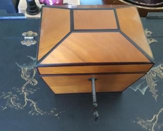 Antique tea caddy