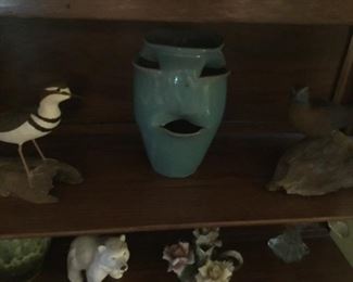 Shore birds and strawberry pot