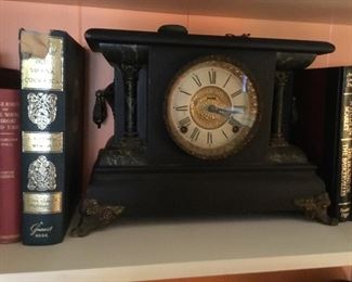 Antique mantle clock