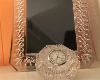 Waterford frame and clock