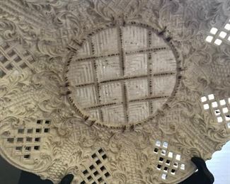Antique pierced plate
