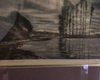 Large signed engraving