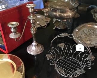 Silver on the dining room table!
