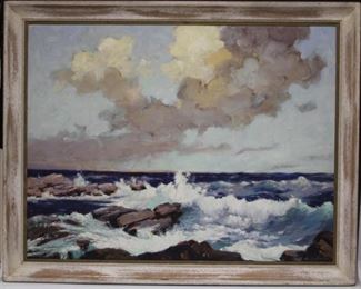 LOT #7040 - EARLY CALIFORNIA OIL ON BOARD, SIGNED