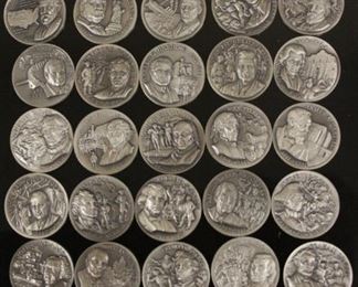 LOT #7049 - LOT OF (35) STERLING COMMEMORATIVE COINS, 39 OZT