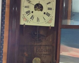 Improved Thirty Hour Brass Clocks, The Forestville Clock Co., Conn. Reverse Painted Glass, St. Louis Courthouse. 