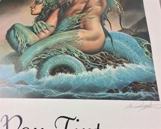 "Lure of the Sea" Signed Unframed Poster by Von Tipton.